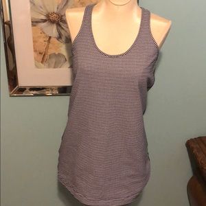 Navy Blue & White Lululemon Work Out Tanktop